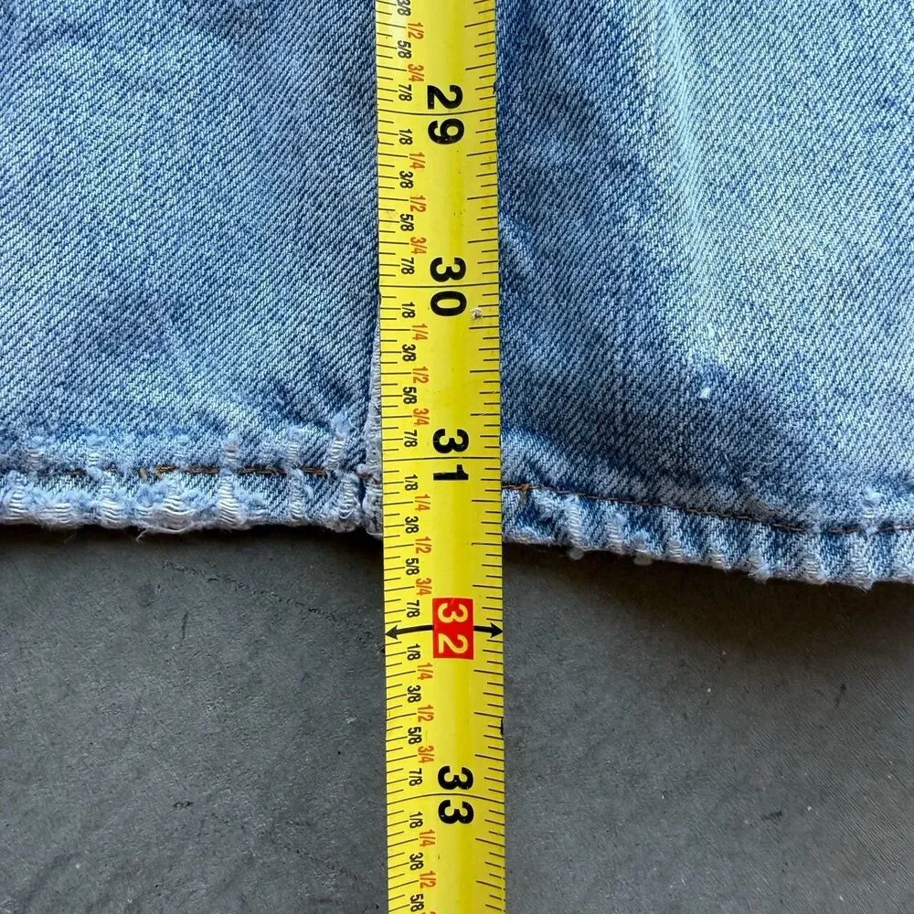 Vintage 70s Levi’s Big E Size 28 Custom Jean Skirt Denim USA Orange Tab